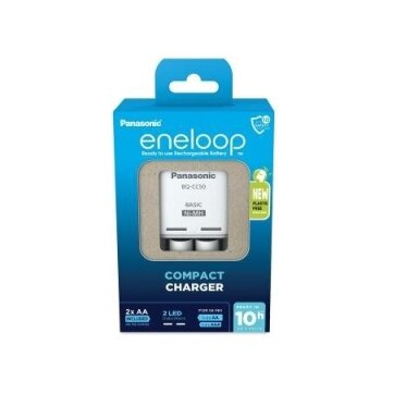 Baterijų įkroviklis Panasonic Eneloop su 2xAA 2000mAh K-KJ50MCD20E