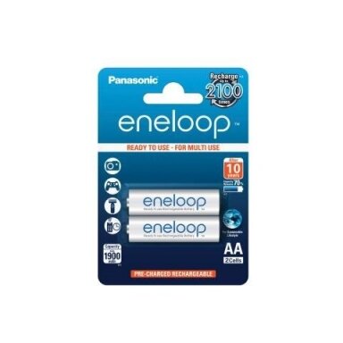 Baterijos Panasonic Eneloop 2xAA 1900 mAh BK-3MCCE/2BE