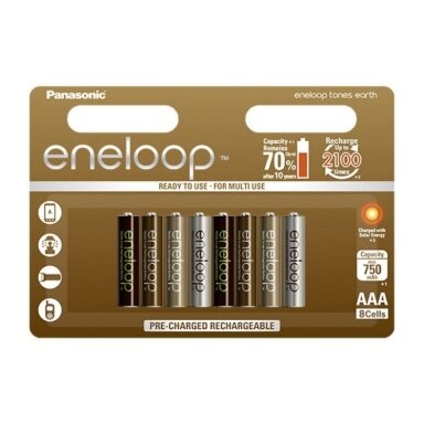 Eneloop expedition AAA 8 baterijos (eco)
