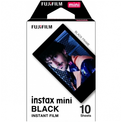 FujiFilm instax mini BLACK FRAME 10 lapelių