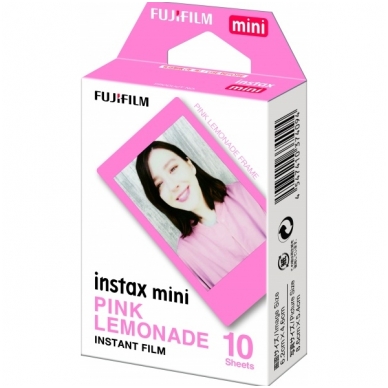 FujiFilm instax mini PINK LEMONADE 10 lapelių