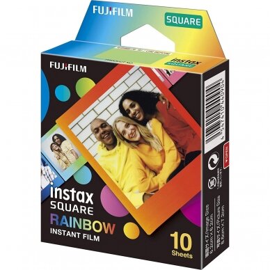Fujifilm Instax Square Rainbow (10 lapelių)