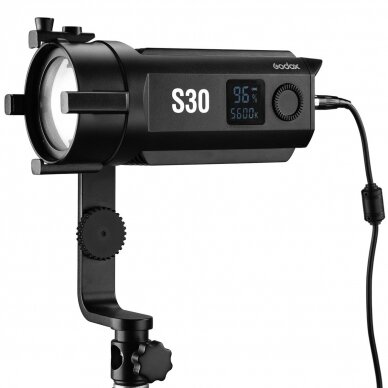 Godox S30 LED Focusing Light w/ Barndoor