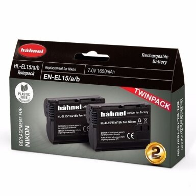 Hähnel NIKON HL-EL15HP TWIN PACK Hähnel NIKON HL-EL15HP TWIN PACK