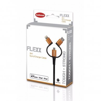 HÄHNEL Flexx 3in1 Sync/Charge Cable 3