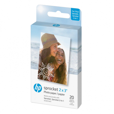 HP Zink Paper Sprocket 2x3" (20 lapelių)