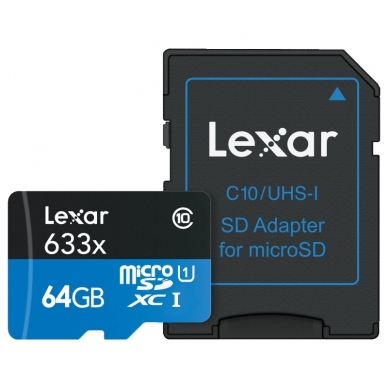 Lexar microSDHC/SDXC 633x 95mb/s 3