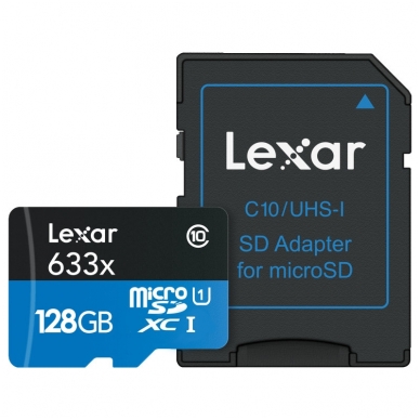 Lexar microSDHC/SDXC 633x 95mb/s 4