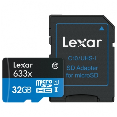 Lexar microSDHC/SDXC 633x 95mb/s 2
