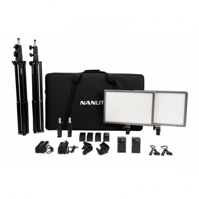 Nanlite LumiPad 25 2-Kit w/ Battery & Power Adapter