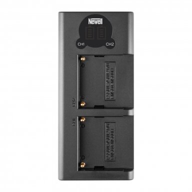 Newell LCD-USB-C dviejų kanalų kroviklis NP-F550/770/970