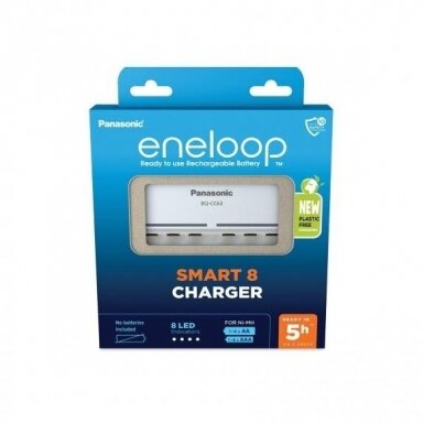 Panasonic Eneloop 8 baterijų kroviklis BQ-CC63