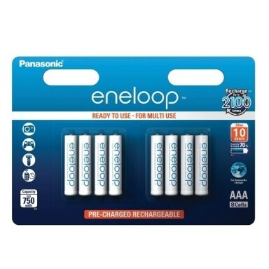 Panasonic Eneloop 8xAAA BK-4MCCE/8BE