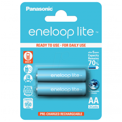 Panasonic Eneloop Lite 2xAA BK-3LCCE/2BE