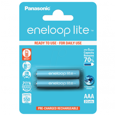 Panasonic Eneloop Lite 2xAAA BK-4LCCE/2BE