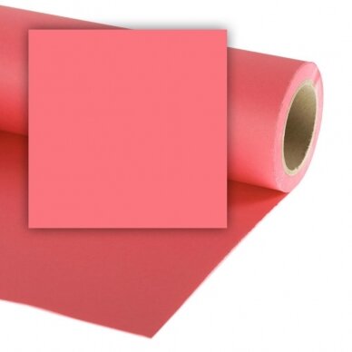 Popierinis fonas Colorama 2,72x11m Coral pink 1