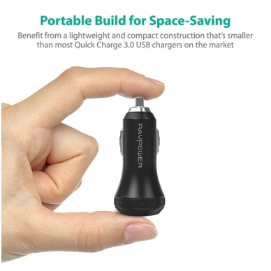 RAVPower Quick Charge 3.0 Car Charger 40W 3A 1