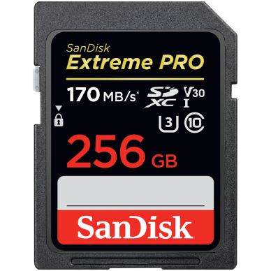 SanDisk Extreme Pro SDXC 170mb/s V30 U3 3