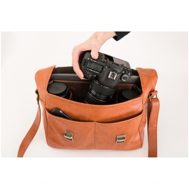 Zuka Straps Messenger Leather Camera Bag 6