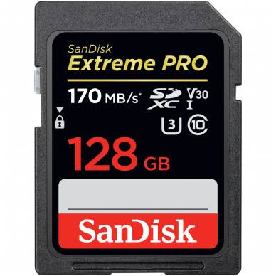 SanDisk Extreme Pro SDXC 200mb/s V30 U3 2