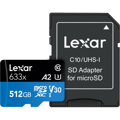 Lexar microSDHC/SDXC 633x 95mb/s 5