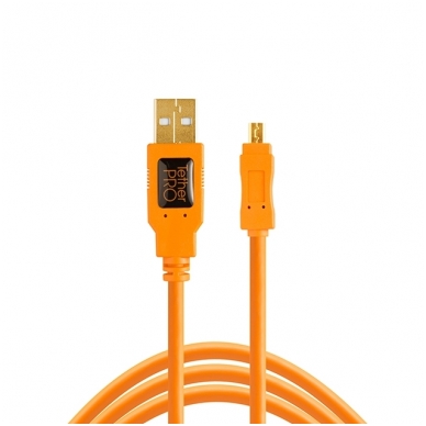 TetherPro USB 2.0 to Mini-B 8-Pin kabelis